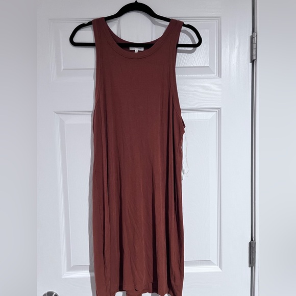 Ultra Flirt Dresses & Skirts - Ultra Flirt Rust Brown Midi Tank Dress